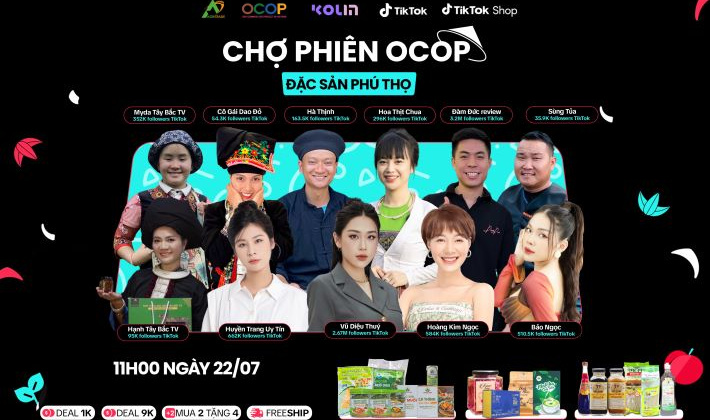 Livestream sản phẩm OCOP trên nền tảng TikTok - Đa dạng hình thức xúc tiến thương mại