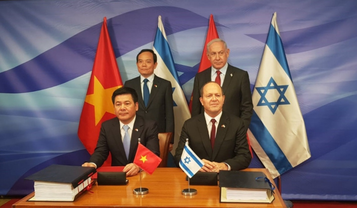 Việt Nam - Israel ký FTA, 92,7% thuế xuất khẩu sang Israel sẽ về 0 theo lộ trình