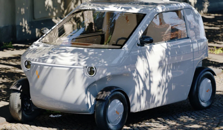 Xe ô tô điện siêu nhỏ có thể tái chế từng bộ phận