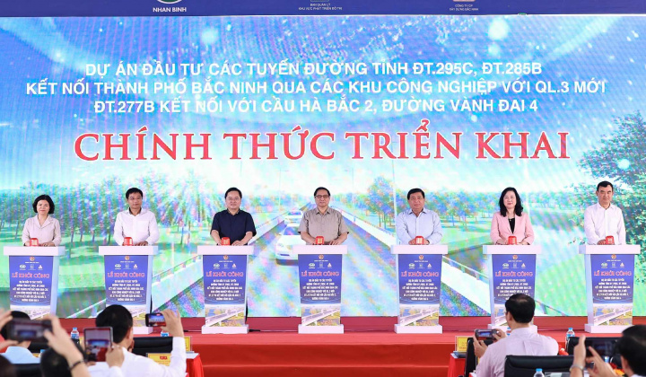 Khởi công tuyến đường gần 1.500 tỷ đồng quanh 3 khu công nghiệp tại Bắc Ninh