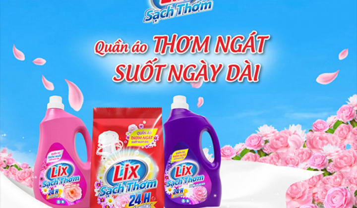 Lix tối ưu hóa nhu cầu của người tiêu dùng với dòng sản phẩm giặt tẩy mới