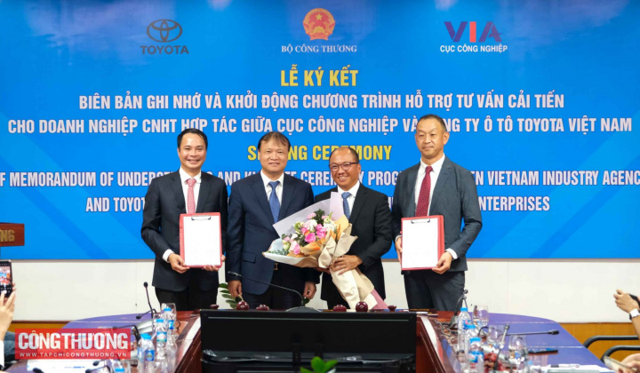 Cục Công nghiệp - Toyota ký MOU về hỗ trợ, tư vấn cải tiến cho doanh nghiệp công nghiệp hỗ trợ