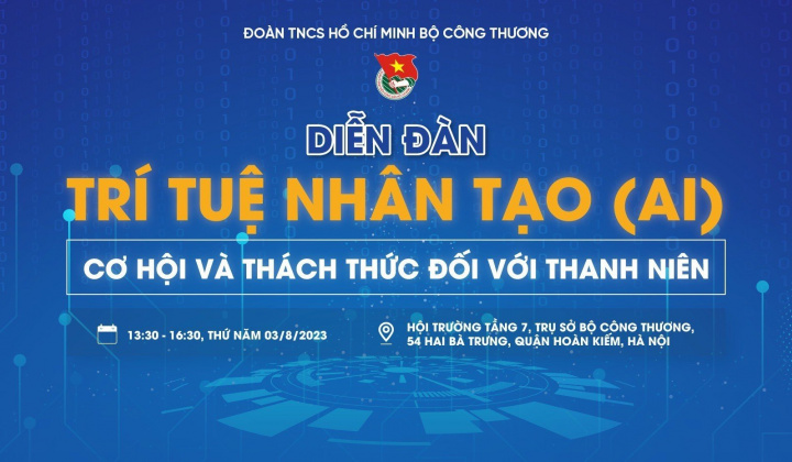 Sắp diễn ra Diễn đàn Trí tuệ nhân tạo: Cơ hội và thách thức đối với thanh niên