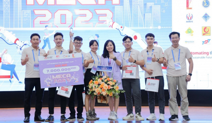 Sinh viên công nghệ điện của IUH đạt giải Nhì cuộc thi MECA 2023