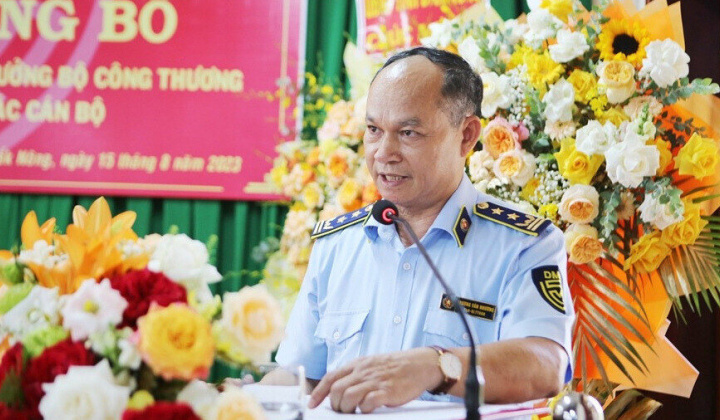 Bổ nhiệm ông Trương Văn Nhương giữ chức vụ Cục trưởng Cục Quản lý thị trường tỉnh Đắk Nông