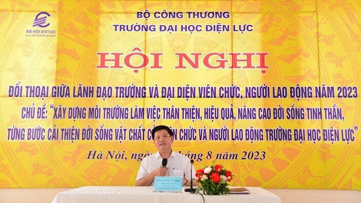 Trường Đại học Điện lực đối thoại với viên chức, người lao động năm 2023