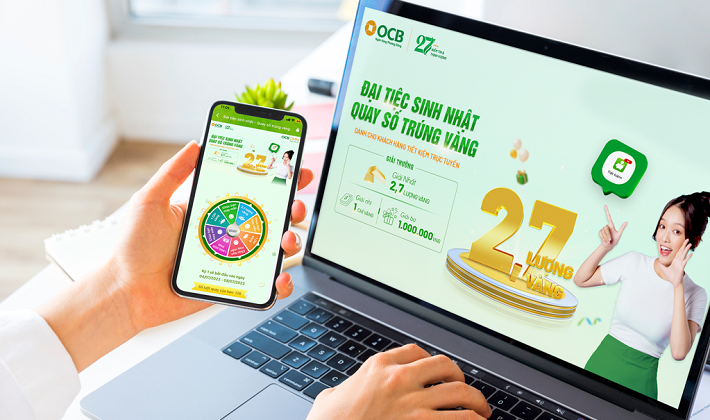 Cơ hội nhận vàng SBJ khi gửi tiết kiệm trên ngân hàng số OCB OMNI