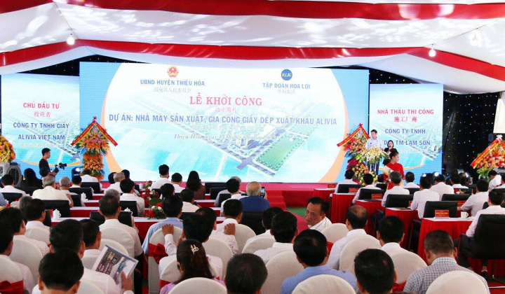 Thanh Hóa: Khởi công nhà máy sản xuất giày dép xuất khẩu trị giá 42 triệu USD