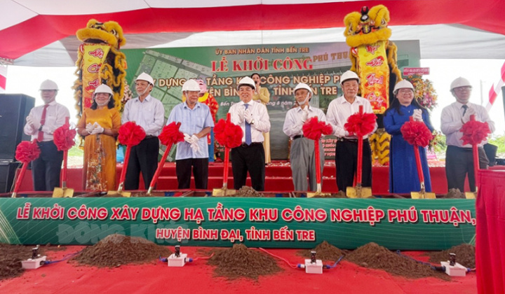 Bến Tre: Rót hơn 3.500 tỷ đồng xây dựng hạ tầng Khu công nghiệp Phú Thuận