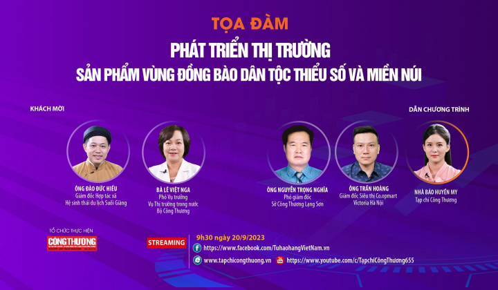 [Toạ đàm trực tuyến] Phát triển thị trường sản phẩm vùng đồng bào dân tộc thiểu số và miền núi