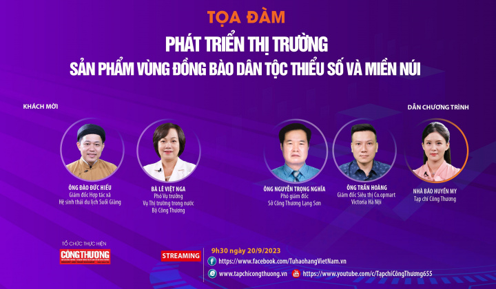 [TRỰC TUYẾN] Phát triển thị trường sản phẩm vùng đồng bào dân tộc thiểu số và miền núi