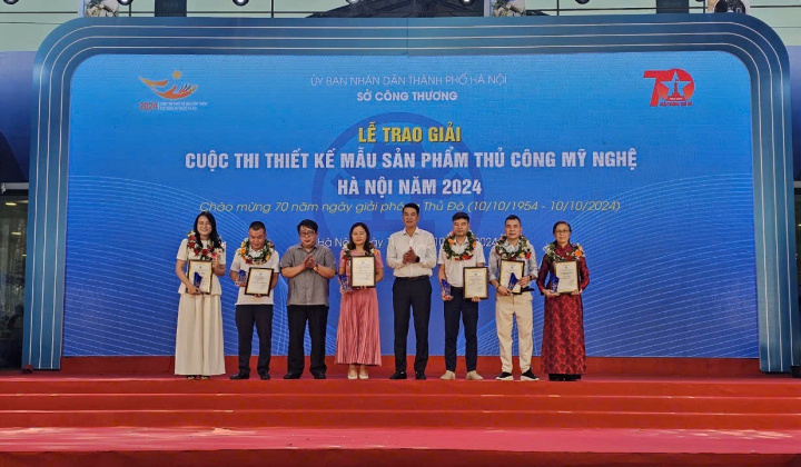 Hà Nội trao giải cuộc thi thiết kế mẫu sản phẩm thủ công mỹ nghệ 2024