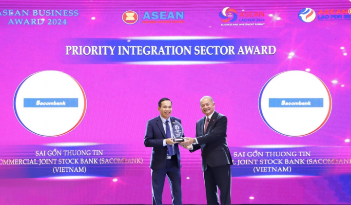 Ngân hàng Sacombank là ngân hàng duy nhất được vinh danh chuyển đổi số xuất sắc tại ABA 2024