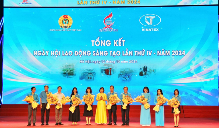 Tổng kết Ngày hội Lao động sáng tạo ngành Dệt May - Tưng bừng Hội diễn văn nghệ khu vực miền Bắc