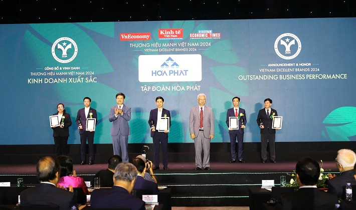 Hòa Phát lọt top 10 Thương hiệu mạnh Việt Nam 2024