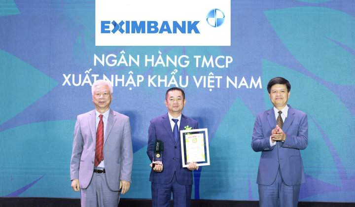 Ngân hàng Eximbank nhận giải thưởng Thương hiệu mạnh Việt Nam 2024