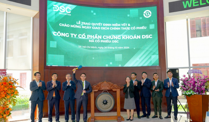 Gần 205 triệu cổ phiếu Chứng khoán DSC chính thức niêm yết sàn HoSE