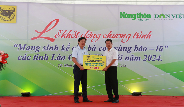 Bình Điền: Mang sinh kế cho bà con vùng bão lũ tỉnh Yên Bái và Lào Cai