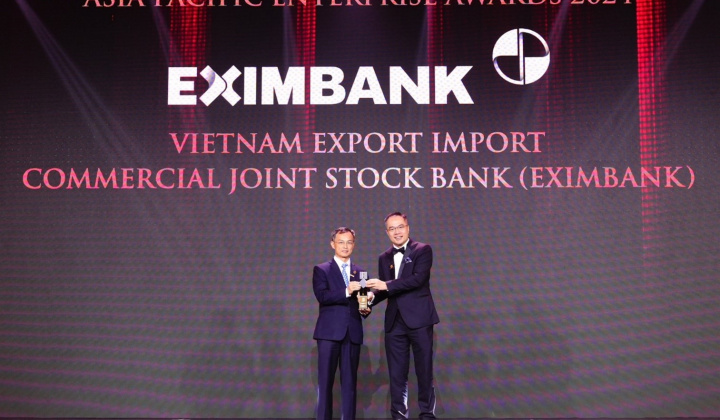 Ngân hàng Eximbank nhận giải thưởng doanh nghiệp xuất sắc Châu Á 2024