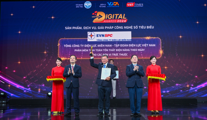 Tổng công ty Điện lực miền Nam đạt Giải thưởng Chuyển đổi số Việt Nam năm 2024