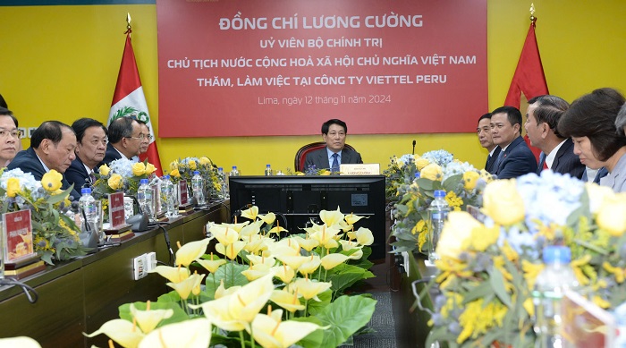 Chủ tịch nước đánh giá Viettel Peru thể hiện năng lực Việt Nam trên trường quốc tế