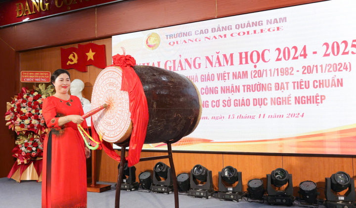 Trường Cao đẳng Quảng Nam khai giảng năm học mới, chào đón hơn 1.700 sinh viên