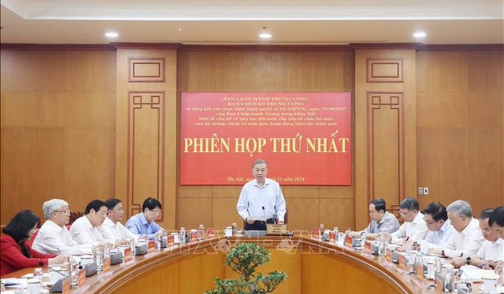 Tổng Bí thư Tô Lâm: Tập trung thực hiện thắng lợi cuộc cách mạng về tổ chức bộ máy của hệ thống chính trị