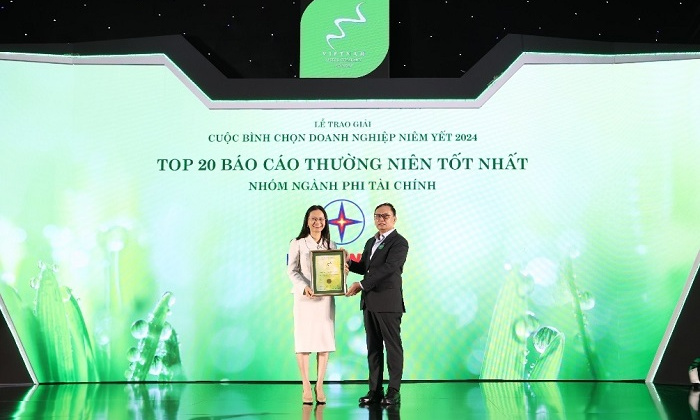 EVNGENCO3 nhận giải thưởng uy tín dành cho doanh nghiệp niêm yết