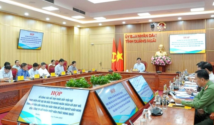 Quảng Ngãi khẩn trương gỡ vướng cho siêu dự án 85.000 tỷ đồng của Tập đoàn Hòa Phát (HPG)
