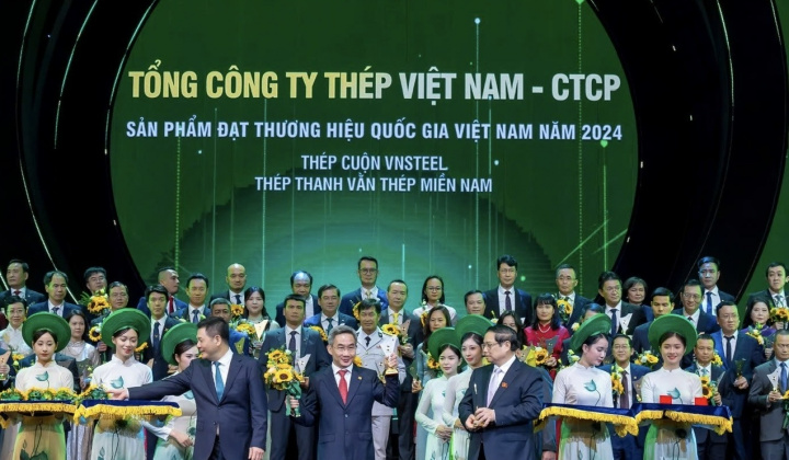 Tổng công ty Thép Việt Nam - CTCP: 3 sản phẩm được vinh danh Thương hiệu Quốc gia năm 2024