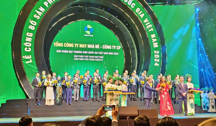 May Nhà Bè tiếp tục được vinh danh tại Giải thưởng Thương hiệu Quốc gia
