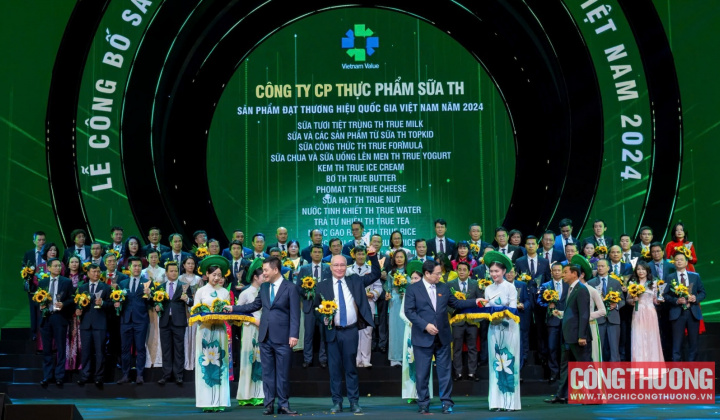 Tập đoàn TH: 14 sản phẩm đạt Thương hiệu quốc gia 2024