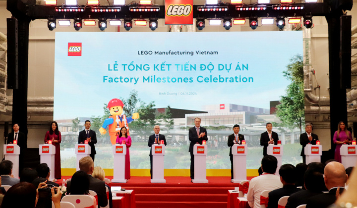 Bình Dương: Nhà máy LEGO 1,3 tỷ USD vận hành thử nghiệm dây chuyền sản xuất
