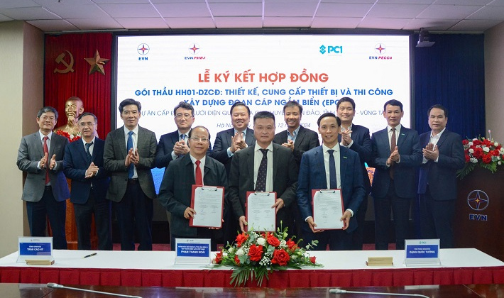 EVN ký hợp đồng Dự án Cấp điện từ lưới điện quốc gia cho huyện Côn Đảo