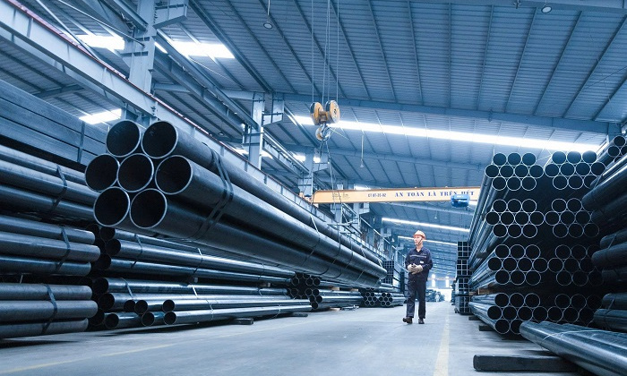 Hòa Phát cấp 10.000 tấn ống thép cỡ lớn vào dự án Trung tâm Hội chợ Triển lãm Quốc gia lớn nhất Đông Nam Á