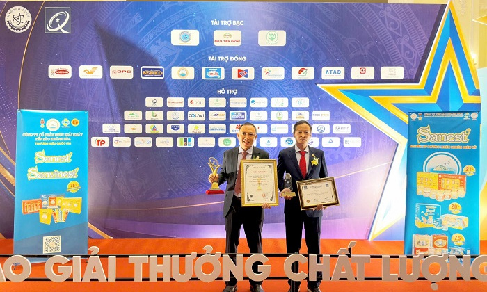 Sanest - Sanvinest vinh dự nhận giải thưởng Chất lượng Quốc tế Châu Á - Thái Bình Dương và Giải Vàng Chất lượng Quốc gia