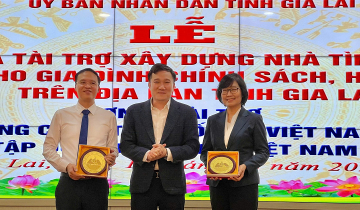 Gia Lai tiếp nhận tài trợ 60 căn nhà tình thương trị giá hơn 4 tỷ đồng