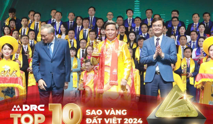 DRC tự hào lọt TOP 10 Sao vàng Đất Việt 2024