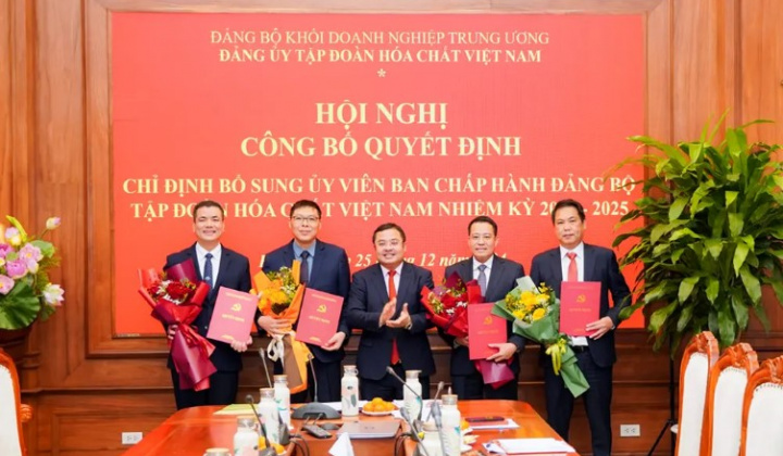 Công bố Quyết định chỉ định tham gia BCH Đảng bộ Tập đoàn Hóa chất Việt Nam, nhiệm kỳ 2020 - 2025