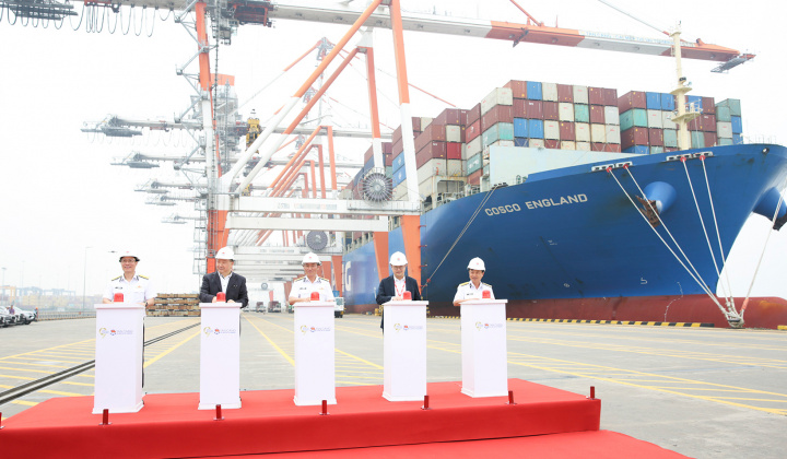 Hàng hóa thông qua Cảng Tân cảng - Cái Mép Thị Vải năm 2024 vượt mốc 1 triệu TEU