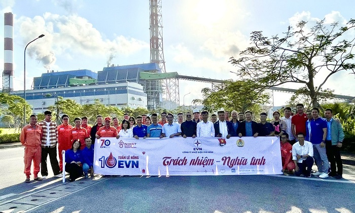 Công ty Nhiệt điện Thái Bình: Hưởng ứng Tuần lễ hồng EVN lần thứ X