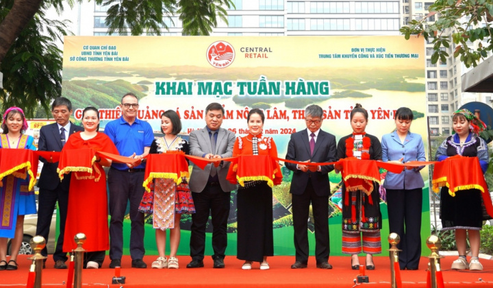 Central Retail Việt Nam khai mạc Tuần hàng giới thiệu, quảng bá sản phẩm nông lâm thủy sản tỉnh Yên Bái năm 2024