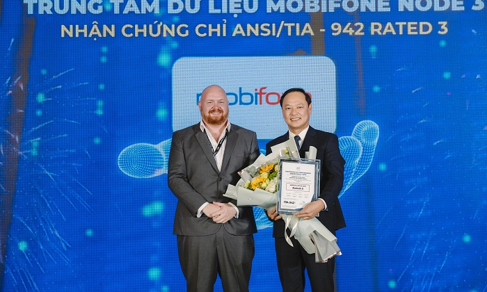 Trung tâm dữ liệu MobiFone Node 3 vinh dự nhận chứng chỉ ANSI/TIA-942 Rated 3