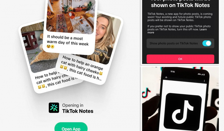Nền tảng TikTok lấn sân sang lĩnh vực chia sẻ ảnh với Notes