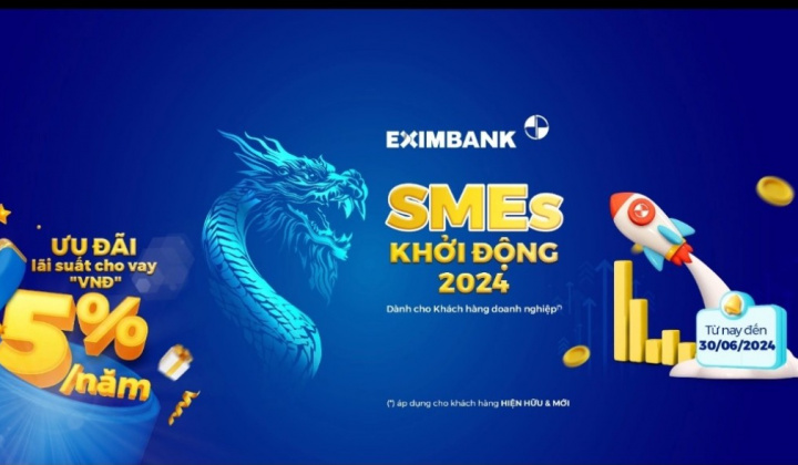 Eximbank tung gói tín dụng 20.000 tỉ đồng với lãi suất chỉ từ 5%