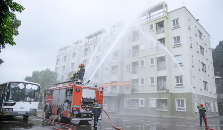 Than Thống Nhất thực tập phương án chữa cháy, cứu nạn, cứu hộ năm 2024