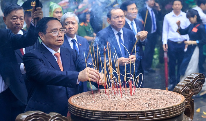 Thủ tướng Phạm Minh Chính dự lễ dâng hương ngày Giỗ Tổ Hùng Vương