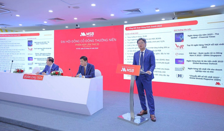 Ngân hàng MSB: Để ngỏ phương án bán vốn cho đối tác ngoại, mục tiêu lãi năm nay tăng 17%