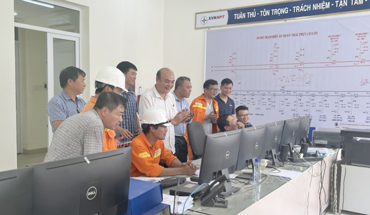 Thái Bình: Đóng điện thành công dự án Lắp máy biến áp 220kV thứ 2 TBA 220kV Thái Thuỵ