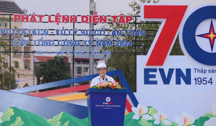 EVNNPC: Diễn tập Phòng chống thiên tai và tìm kiếm cứu nạn, xử lý sự cố